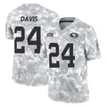 SF.49ers #24 Ashtyn Davis Player Arctic Camo Limited Salute To Service Home Game Gdoa Stitched Jerseys