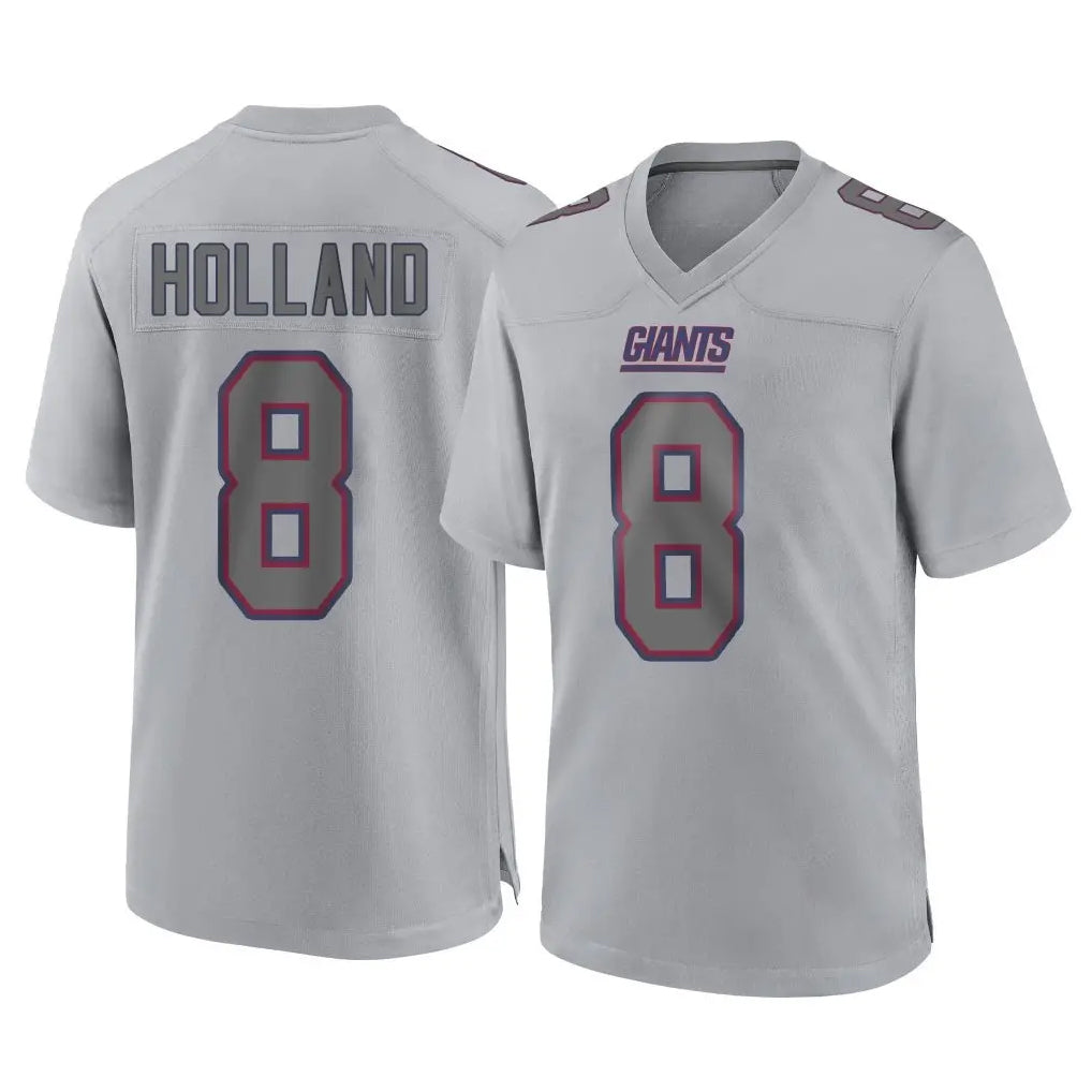 NY.Giants #8 Jevon Holland Player Gray Atmosphere Fashion Limited Game Gdoa Stitched Jerseys