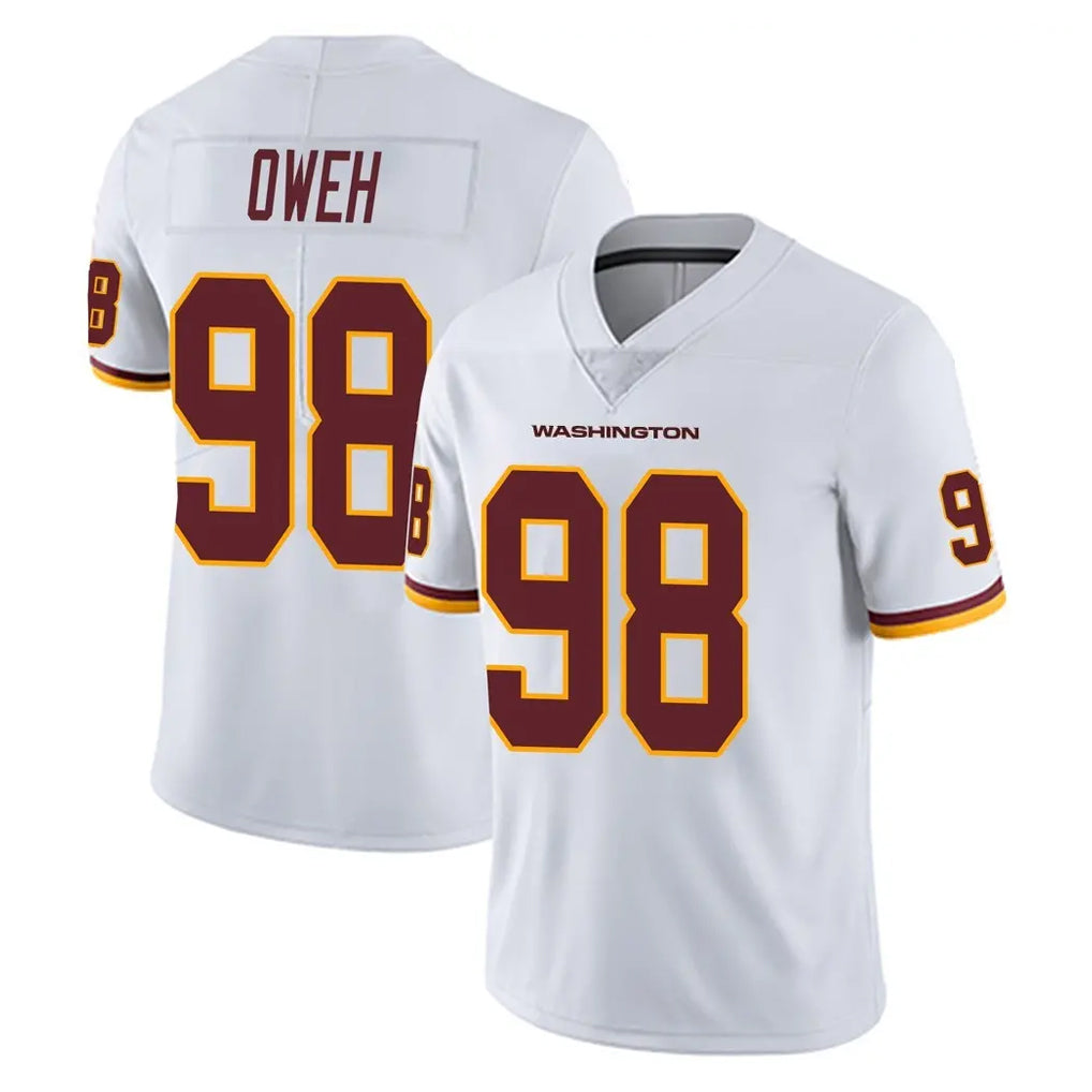 W.Commanders #98 Odafe Oweh Player White Limited Vapor Untouchable Home Game Gdoa Stitched Jerseys