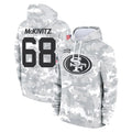 SF.49ers #68 Colton McKivitz Player Arctic Camo Limited Salute to Service Pullover Hoodies Game Gdoa Stitched Jerseys