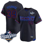 T.Blue Jays #39 Trey Yesavage Player Black 2025 World Series City Connect Fdoa Stitched Jerseys