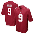 NY.Giants #9 Lsaiah Likely Player Red Home Game Gdoa Stitched Jerseys