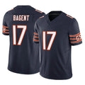 C.Bears #17 Tyson Bagent Player Navy Vapor F.U.S.E. Limited Home Game Gdoa Stitched Jerseys