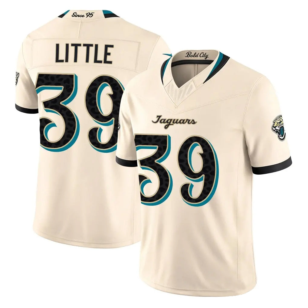 J.Jaguars #39 Cam Little Player Natural Limited 2026 Rivalries Collection Game Gdoa Stitched Jerseys