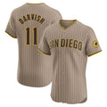 S.Diego Padres #11 Yu Darvish Player Khaki Home Limited Elite Fdoa Stitched Jerseys
