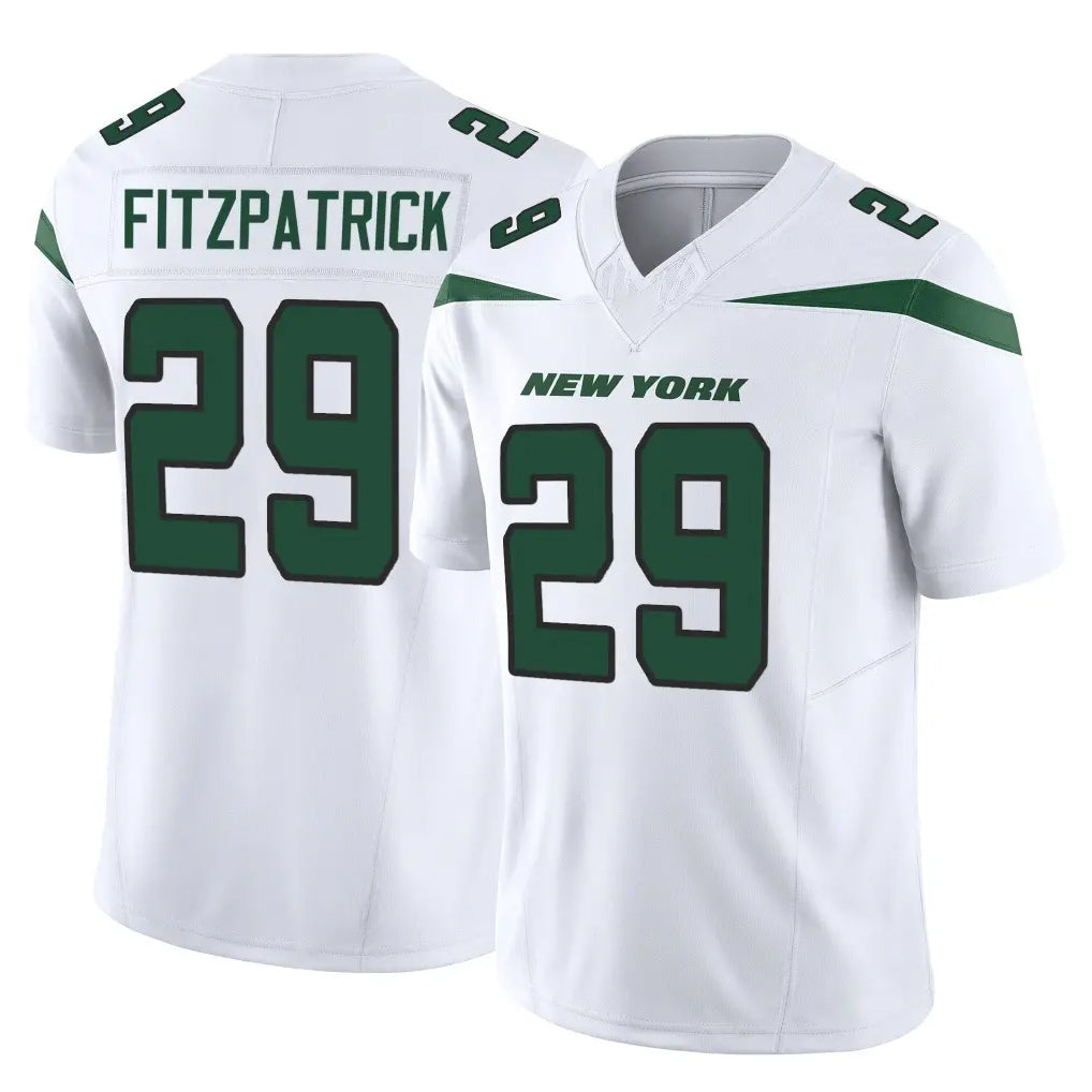 NY.Jets #29 Minkah Fitzpatrick Player White Limited Vapor F.U.S.E. Home Game Gdoa Stitched Jerseys