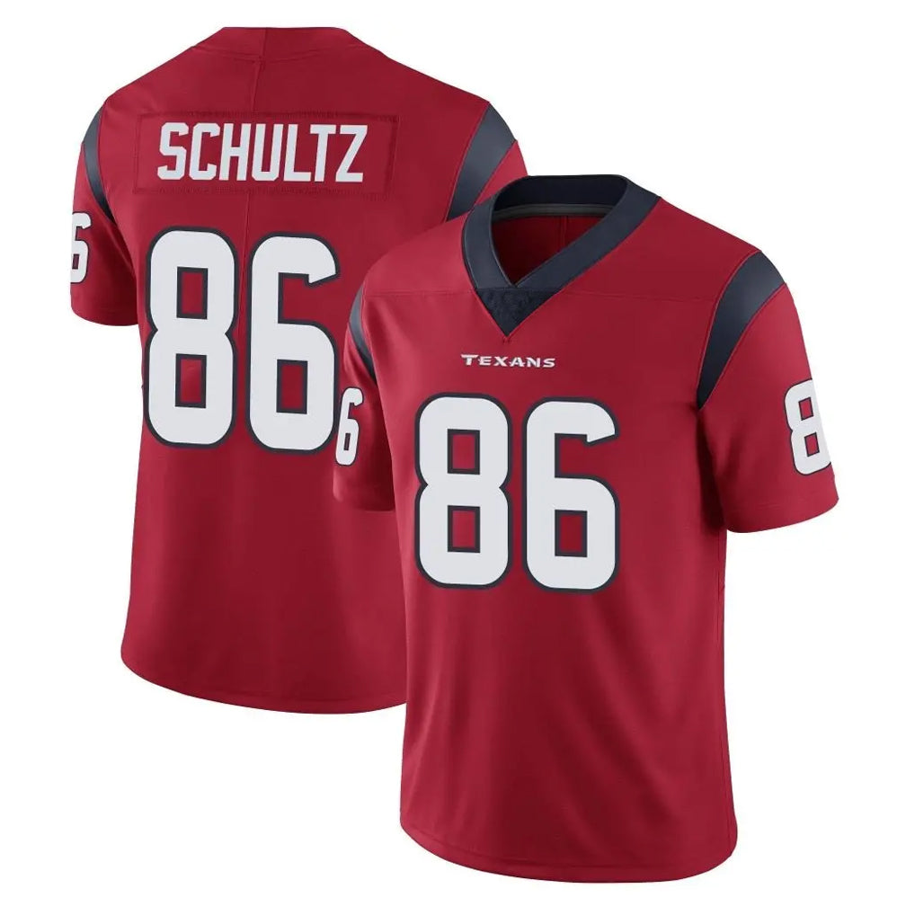 H.Texans #86 Dalton Schultz Player Red Limited Vapor Untouchable Home Game Gdoa Stitched Jerseys