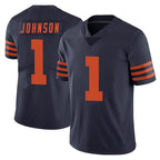 C.Bears #1 Jaylon Johnson Player Navy Blue Alternate Vapor Untouchable Limited Gdoa Stitched Jerseys