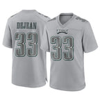 P.Eagles #33 Cooper DeJean Player Gray Atmosphere Fashion Home Game Gdoa Stitched Jerseys