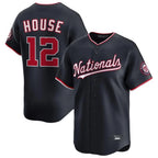 W.Nationals #12 Brady House Player Navy Alternate Limited Game Fdoa Stitched Jerseys