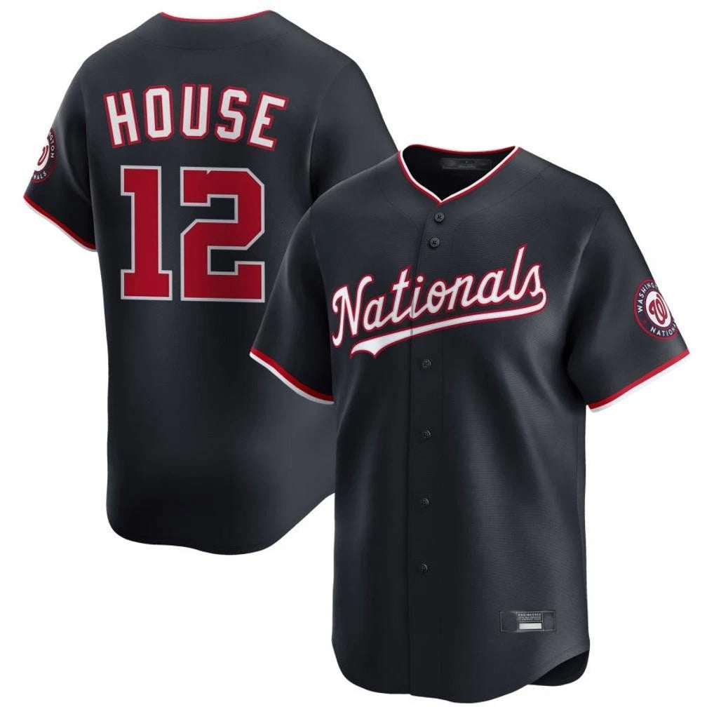 W.Nationals #12 Brady House Player Navy Alternate Limited Game Fdoa Stitched Jerseys