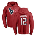 H.Texans #12 Nico Collins Player Red Pro Line Pullover Hoodie Limited Game Gdoa Stitched Jerseys