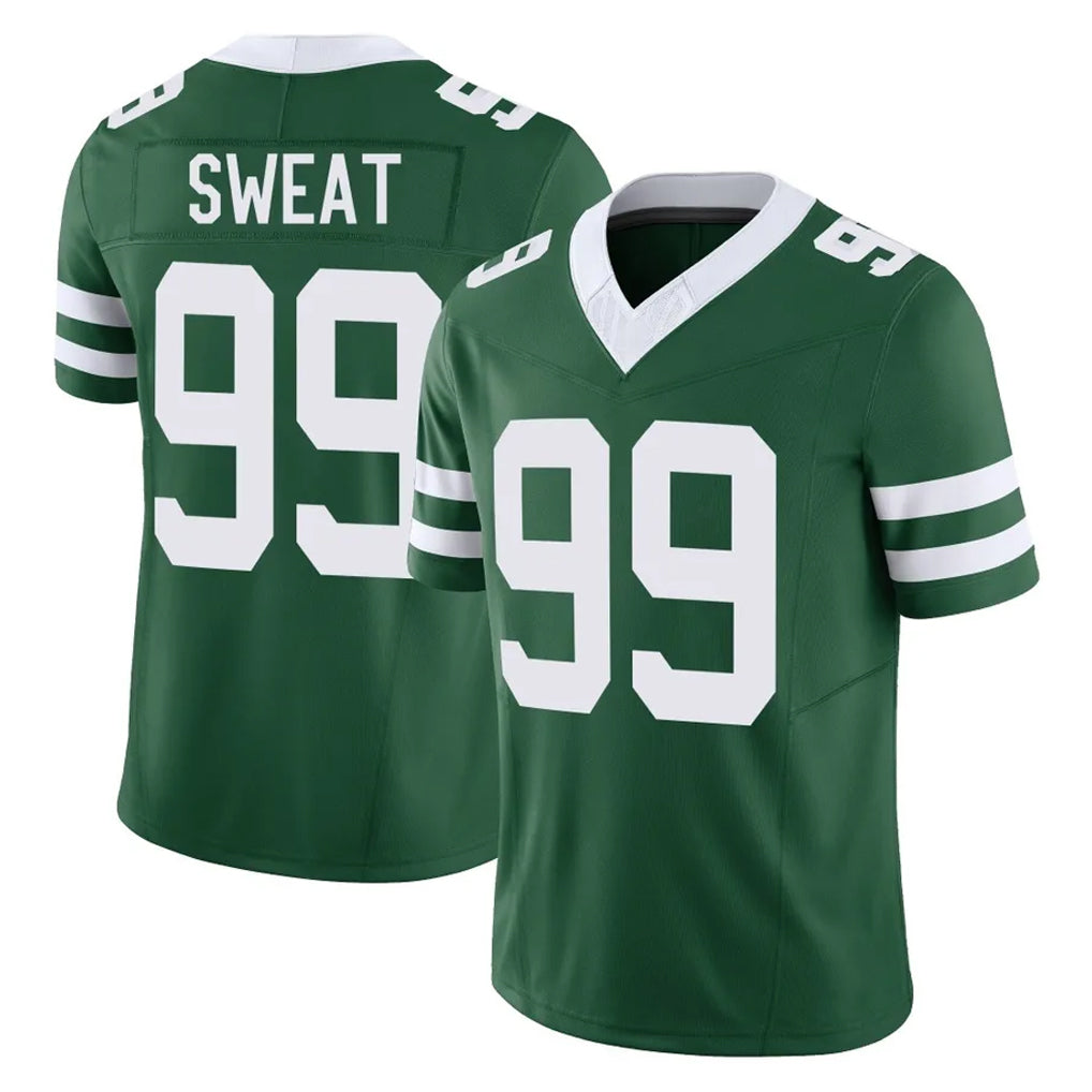 NY.Jets #99 T'Vondre Sweat Player Green Legacy Limited Vapor F.U.S.E. Home Game Gdoa Stitched Jerseys