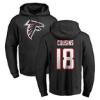 A.Falcons #18 Kirk Cousins Player Black Salute to Service Hoodies Gdoa Stitched Jerseys