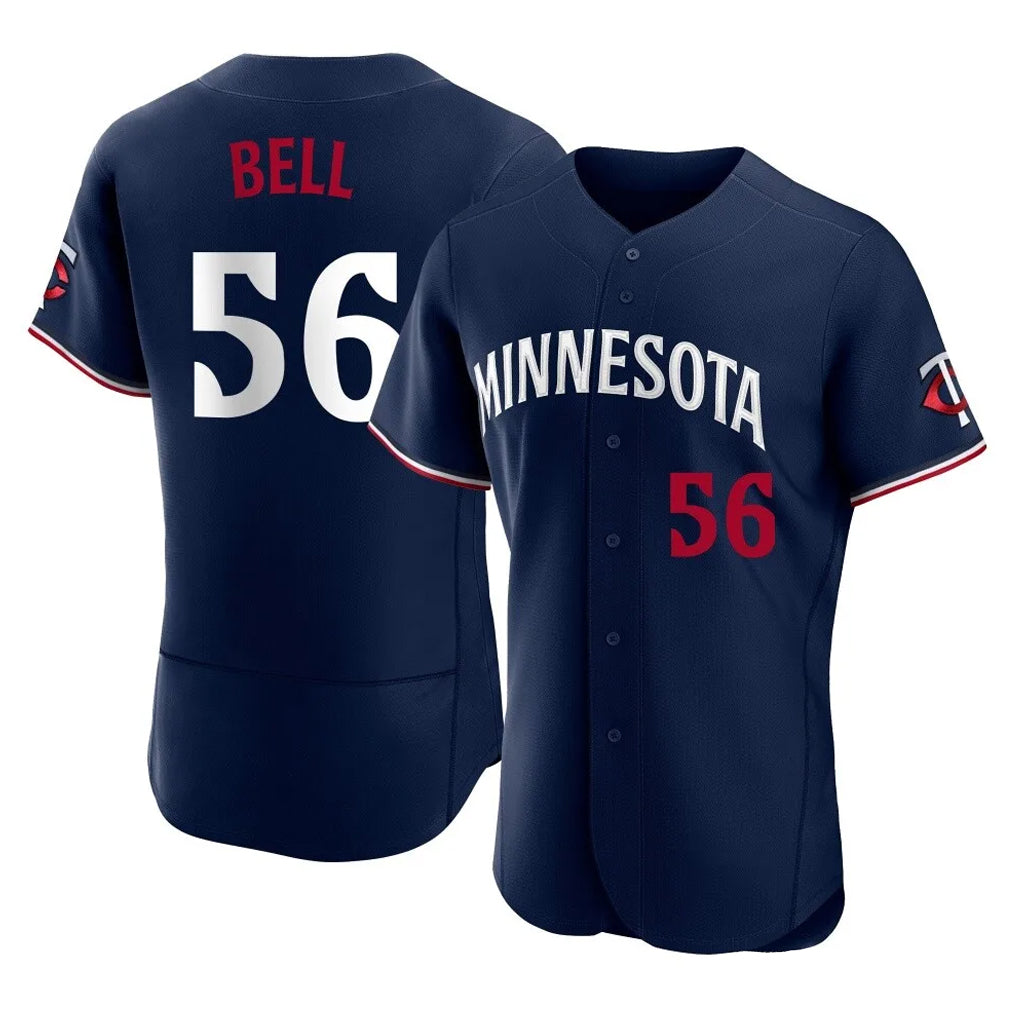 M.Twins #56 Josh Bell Player Navy Replica Home Limited Elite Fdoa Stitched Jerseys