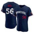 M.Twins #56 Josh Bell Player Navy Replica Home Limited Elite Fdoa Stitched Jerseys