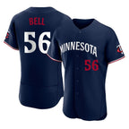M.Twins #56 Josh Bell Player Navy Replica Home Limited Elite Fdoa Stitched Jerseys