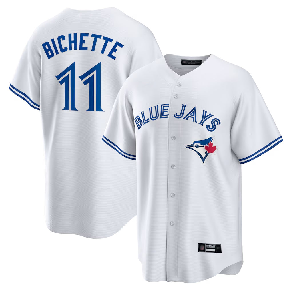 T.Blue Jays #11 Bo Bichette Player White Home Limited Fdoa Stitched Jerseys