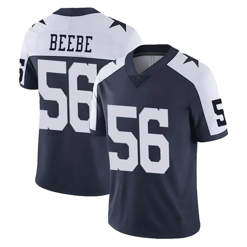 D.Cowboys #56 Cooper Beebe Player Navy-White Limited Alternate Vapor Untouchable Home Game Gdoa Stitched Jerseys