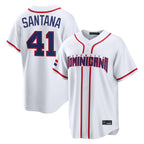 A.Diamondbacks #41 Carlos Santana Player White 2026 World Classic Home Game Gdoa Stitched Jerseys