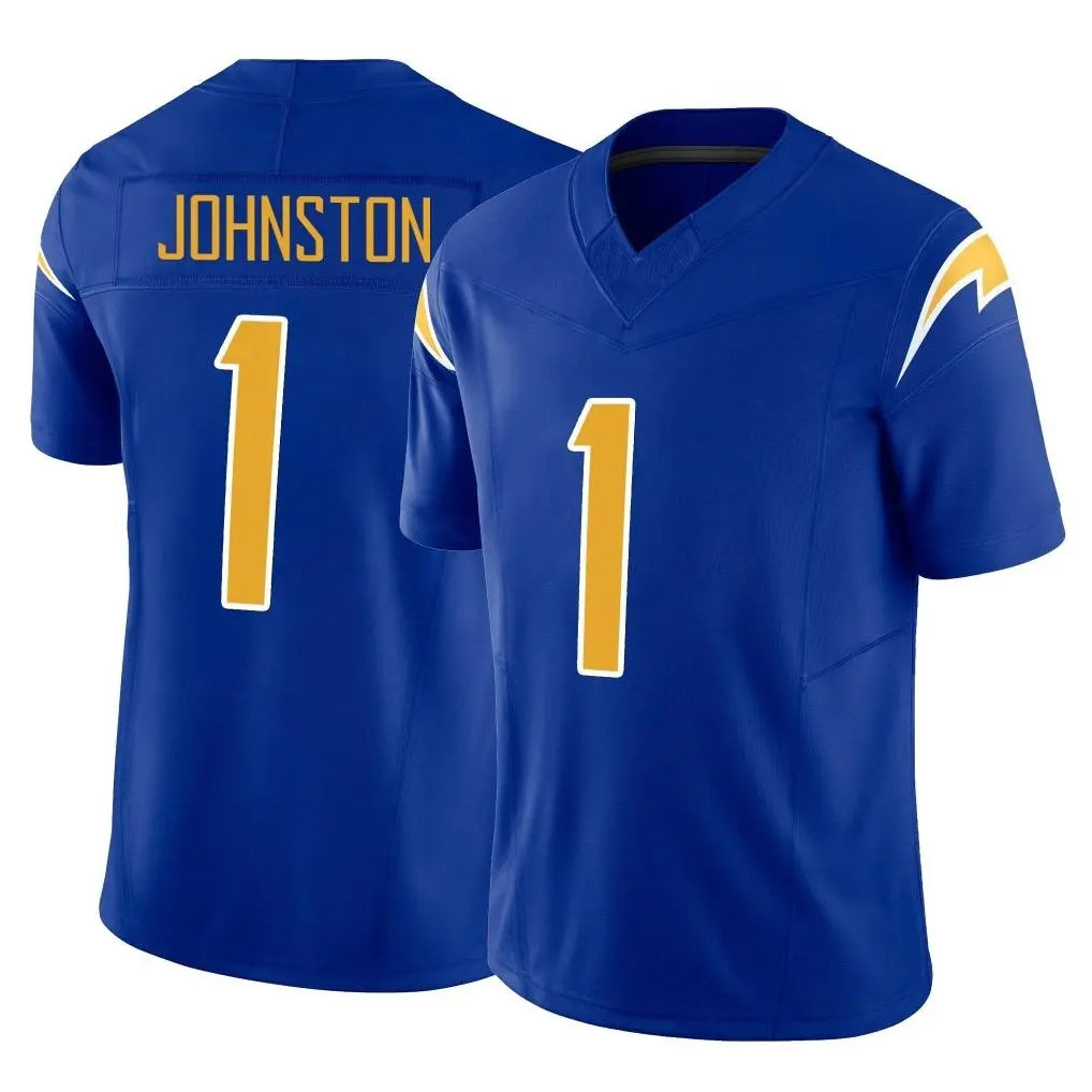LA.Chargers #1 Quentin Johnston Player Royal Limited Vapor F.U.S.E. Home Game Gdoa Stitched Jerseys