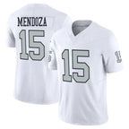 LV.Raiders #15 Fernando Mendoza Player White Vapor F.U.S.E. Limited Home Game Gdoa Stitched Jerseys
