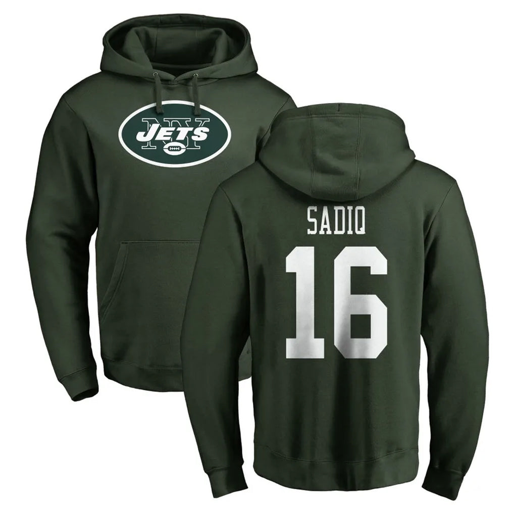 NY.Jets #16 Kenyon Sadiq Player Green LOGO Pullover Hoodies Limited Game Gdoa Stitched Jerseys