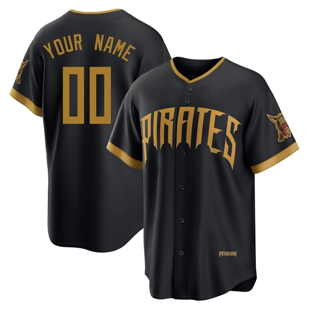 Custom P.Pirates Black 2026 City Connect Limited Home Game Any Name & Number Gdoa Stitched Jerseys