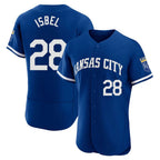 KC.Royals #28 Kyle Isbel Player Royal City Connect Limited Elite Home Game Gdoa Stitched Jerseys