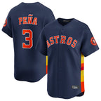 H.Astros #3 Jeremy Pena Player Navy Home Limited Gdoa Stitched Jerseys