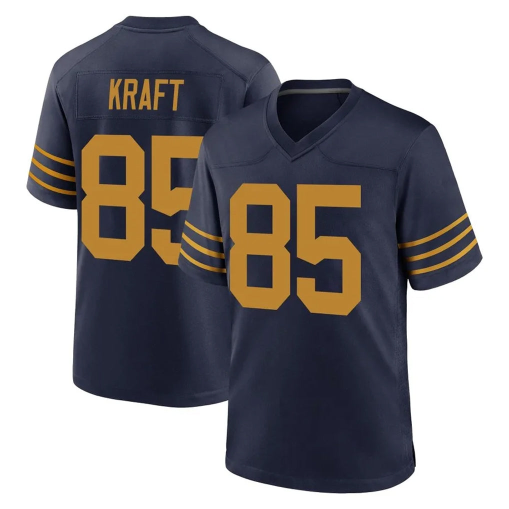 GB.Packers #85 Tucker Kraft Player Navy The 1923 Classic Home Game Gdoa Stitched Jerseys