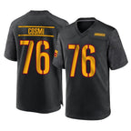 W.Commanders #76 Sam Cosmi Player Black Home Game Gdoa Stitched Jerseys