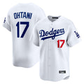 LA.Dodgers #17 Shohei Ohtani Player White Limited Home Fdoa Stitched Jerseys