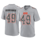 C.Browns #49 Carson Schwesinger Player Gray Atmosphere Fashion Game Gdoa Stitched Jerseys