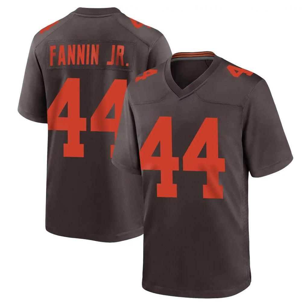 C.Browns #44 Harold Fannin Jr. Player Brown Alternate Home Game Gdoa Stitched Jerseys