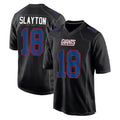 NY.Giants #18 Darius Slayton Player Carbon Fashion Limited Home Game Gdoa Stitched Jerseys