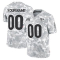 Custom C.Bengals Arctic Camo Salute to Service Limited Any Name & Numbers Gdoa Stitched Jerseys
