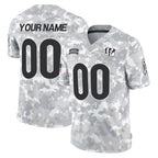 Custom C.Bengals Arctic Camo Salute to Service Limited Any Name & Numbers Gdoa Stitched Jerseys