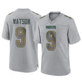 GB.Packers #9 Christian Watson Player Gray Atmosphere Fashion Home Game Gdoa Stitched Jerseys