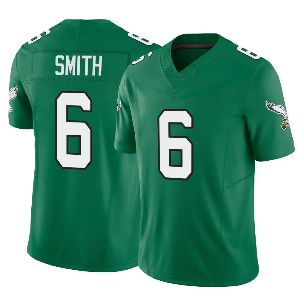 P.Eagles #6 DeVonta Smith Player Green Kelly Alternate Vapor F.U.S.E. Home Game Gdoa Stitched Jerseys