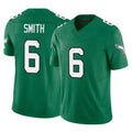 P.Eagles #6 DeVonta Smith Player Green Kelly Alternate Vapor F.U.S.E. Home Game Gdoa Stitched Jerseys