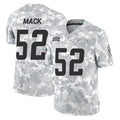 LA.Chargers #52 Khalil Mack Player Arctic Camo Salute To Service Limited Game Gdoa Stitched Jerseys