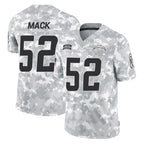 LA.Chargers #52 Khalil Mack Player Arctic Camo Salute To Service Limited Game Gdoa Stitched Jerseys