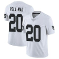 LV.Raiders #20 Isaiah Pola-Mao Player White Limited Vapor Untouchable Home Game Gdoa Stitched Jerseys
