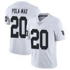 LV.Raiders #20 Isaiah Pola-Mao Player White Limited Vapor Untouchable Home Game Gdoa Stitched Jerseys