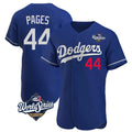 LA.Dodgers #44 Andy Pages Player Royal World Series Limited Elite Home Fdoa Stitched Jerseys