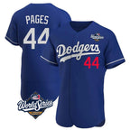 LA.Dodgers #44 Andy Pages Player Royal World Series Limited Elite Home Fdoa Stitched Jerseys