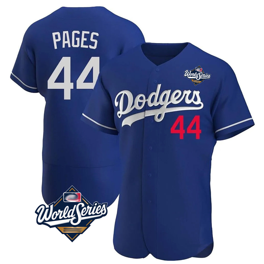 LA.Dodgers #44 Andy Pages Player Royal World Series Limited Elite Home Fdoa Stitched Jerseys