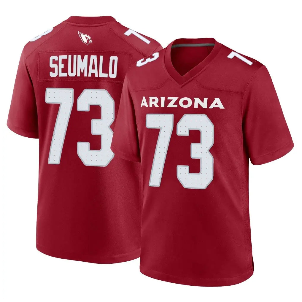 A.Cardinals #73 Isaac Seumalo Player Cardinal Limited Home Game Gdoa Stitched Jerseys
