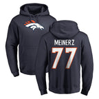 D.Broncos #77 Quinn Meinerz Player Navy Pullover Hoodie Limited Gdoa Stitched Jerseys
